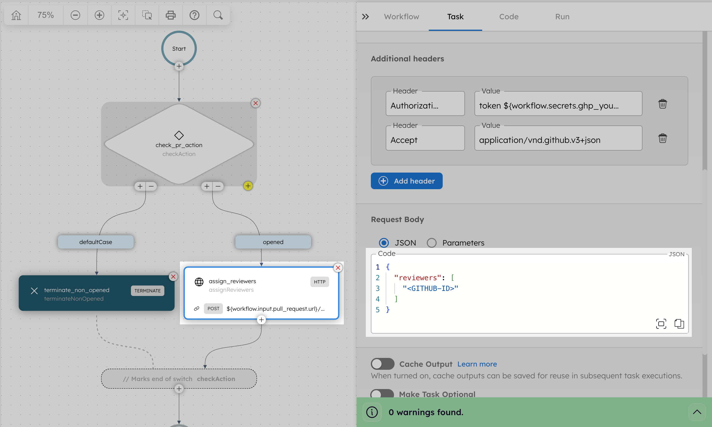 Modifying GitHub workflow