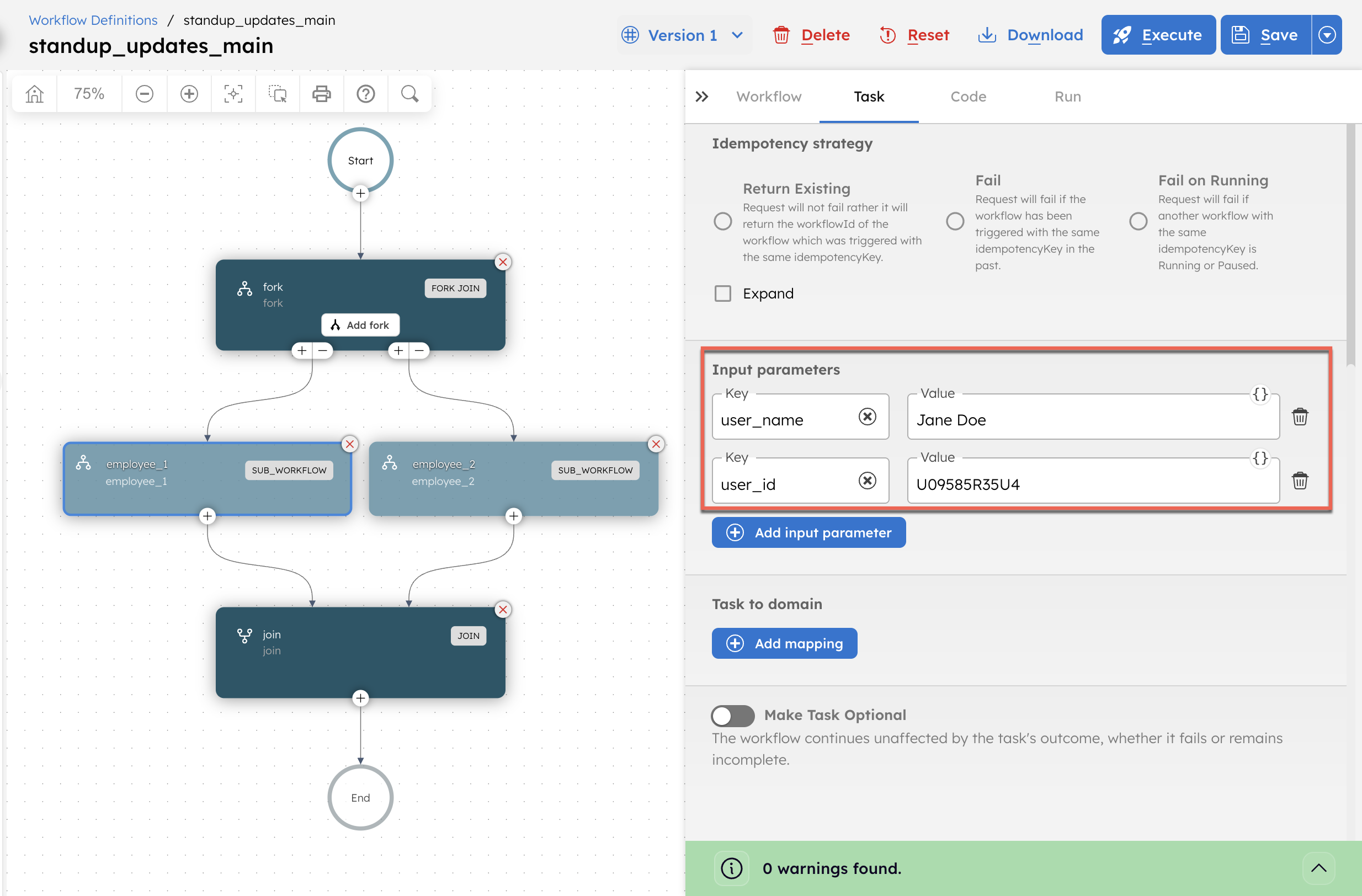 Modifying workflow