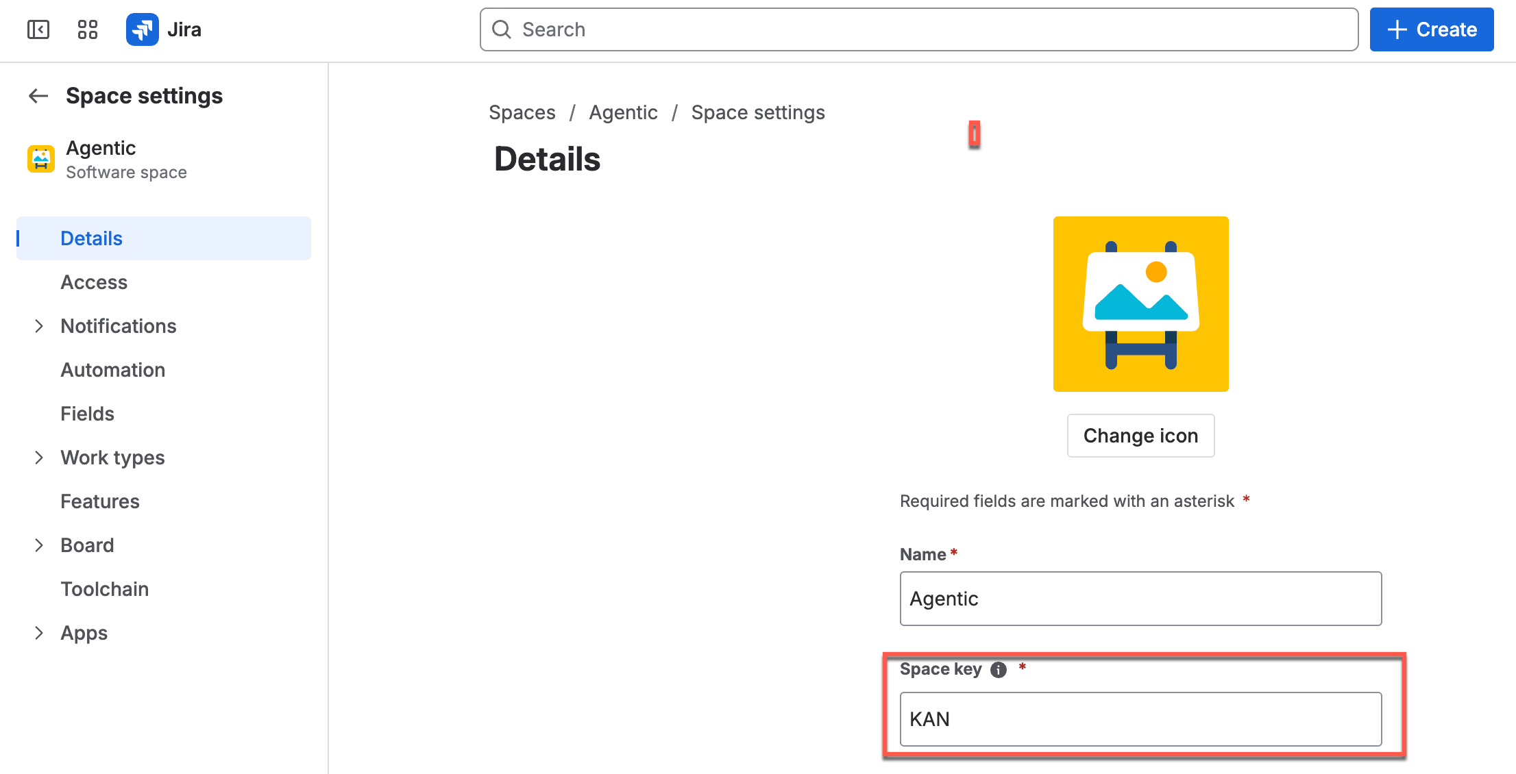 Getting the project key from a Jira project