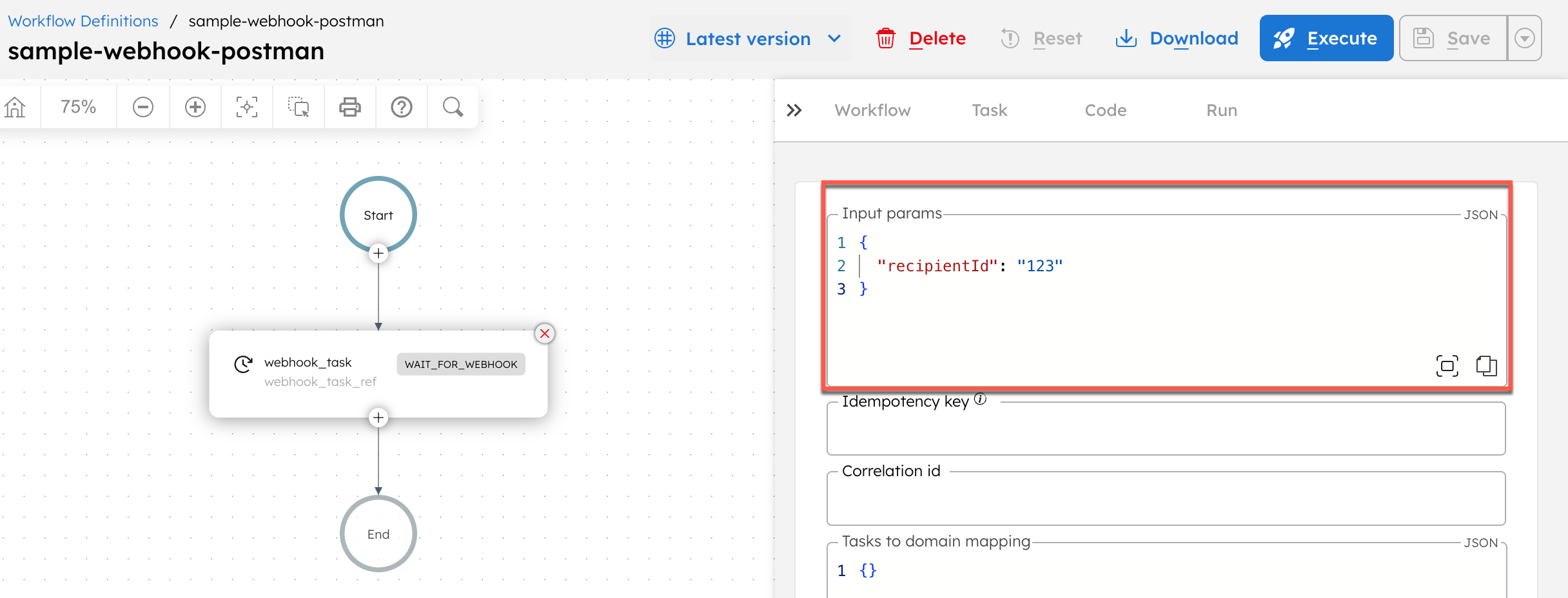 Workflow execution
